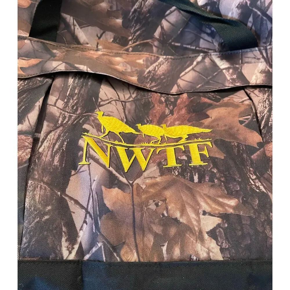 National Wild Turkey Federation NWTF Brown Camo XL Duffel Bag Hunting